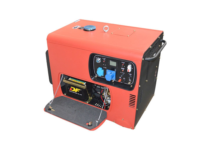 AC Single Phase 220V Small Portable Diesel Generator 6kva Silent Genset