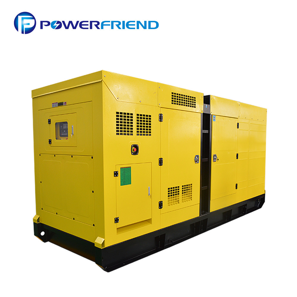 500KW 625KVA Cummins Silent Generator Set 4 Stroke 6 Cylinder Yellow Color