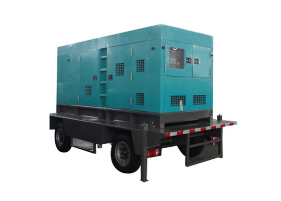 Four Wheels Genset Trailer Generator 500kva Cummins Diesel Generators For Project