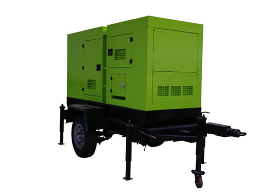 Trailer Cummins Diesel Generators two Wheels Mobile Type With Cable