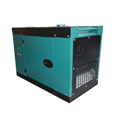 AC Single Phase Blue Small Quiet Diesel Generator 7kva With Silent Shell