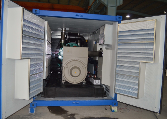 12 Cylinder Water Cooled 1200kw 1500kva Container Diesel Generator Set