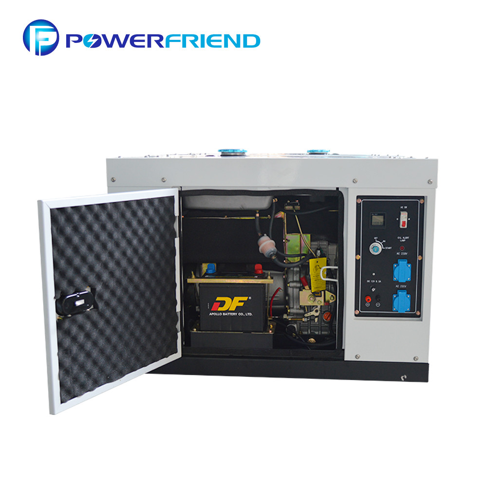 White Single Phase AC Generator Portable Power Generators 4.5KW 5KVA