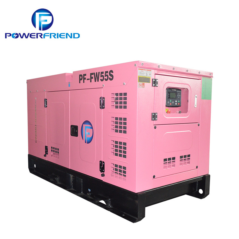 50HZ Pink Silent FAWDE Diesel Generator Set Water Cooled 40KW 50KVA Genset