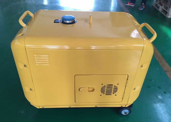 Yellow 6kva Small Portable Generators Electric Genset 3000rpm 3600rpm