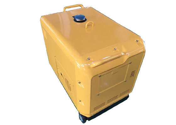 Yellow 6kva Small Portable Generators Electric Genset 3000rpm 3600rpm