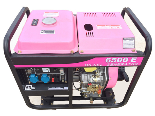 Household 5kVA 6kVA Moveable Diesel Small Portable Generators With Wheels
