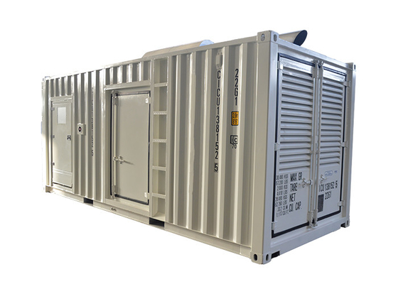 12 Cylinder Water Cooling Container Diesel Generator Set 1200kw 1500kva Low Noise