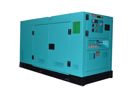 Blue Color Diesel Engine Generator Set , Silent Liquid Cooled Diesel Generator