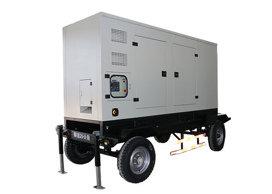 Mobile Portable Silent Diesel Generator Set with Trailer 200KW 1500 RPM