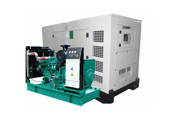 Three Phase Emergency Generator Set , Soundproof Diesel Generator Prime Power 200kva
