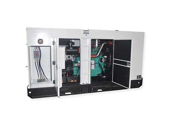 Three Phase Emergency Generator Set , Soundproof Diesel Generator Prime Power 200kva