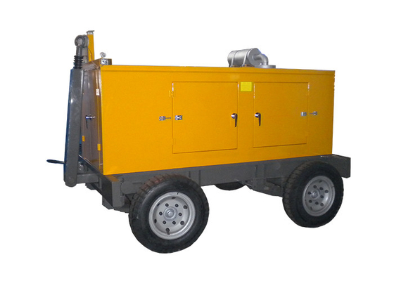 Trailer Type Silent Generators 64kw 80kva Cummins Diesel  Movable With Wheels