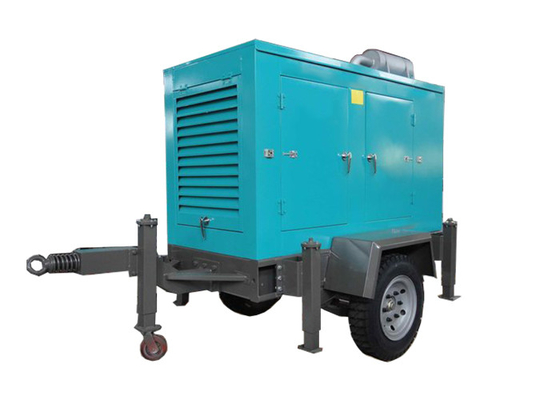 Mobile Trailer Lovol Electrical 38kva Power Genset With Wheel , Cummins Portable Generators