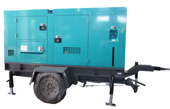 Trailer Silent Type 150kva Cummins Diesel Generators Movable With Wheels