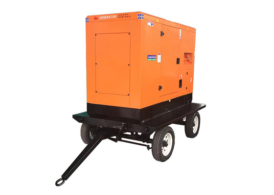 Mobile Power 80kw 100kva Cummins Diesel Generators , Trailer Mounted Generator