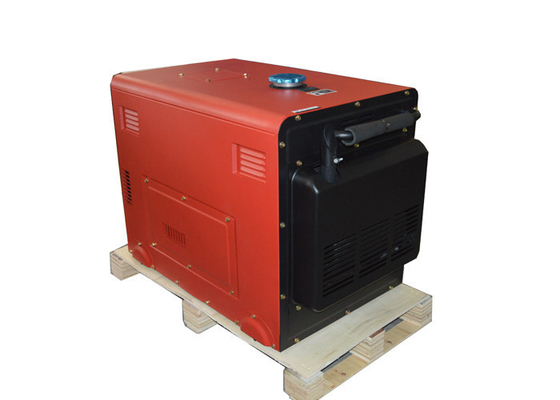 Eletric Portable Generator 5000W 5KVA Soundproof Type Generator Red