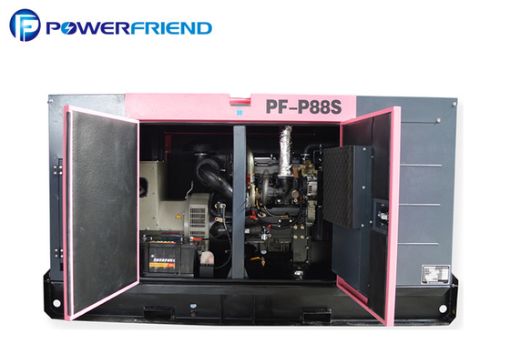 Rated 40kw / 50kva Soundproof Perkins Power Generator 3 Cylinder With Canopy