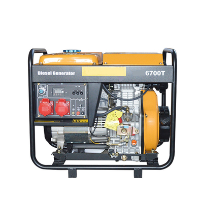 AC 6-7kw Motor Small Portable Generators Diesel Electric Start