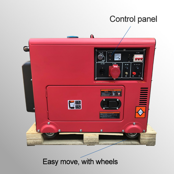 Home Use Electric Start 5KW Portable Diesel Generator Without Noise